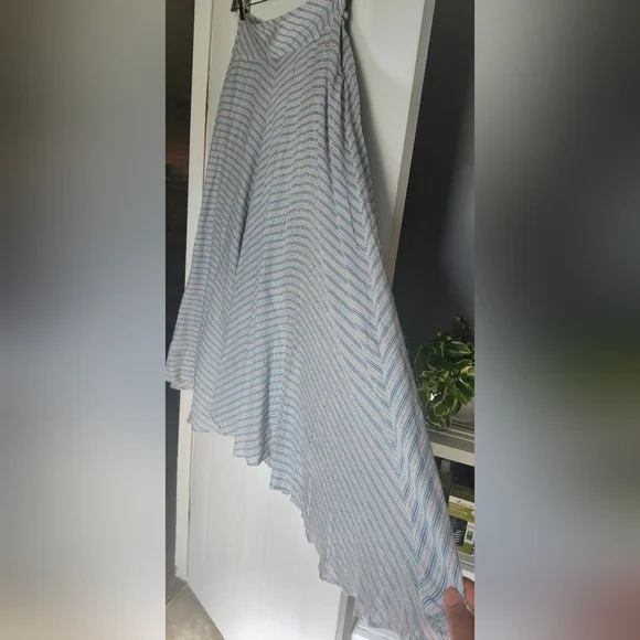 Odille Multicolor Striped A-Line Skirt - Picture 8 of 12